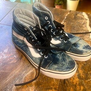 Barely used denim Vans women’s 8 men’s 6.5